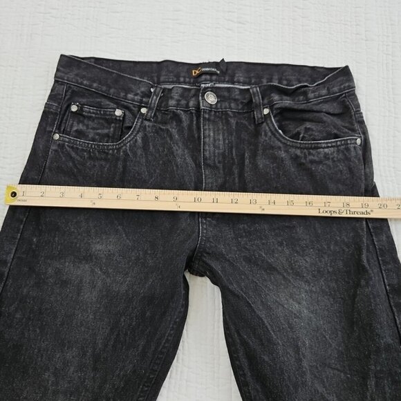 DC Denim Culture Jeans Men's 36x32 Black Fade Denim Skater Goth Grunge EUC LN - Picture 12 of 16